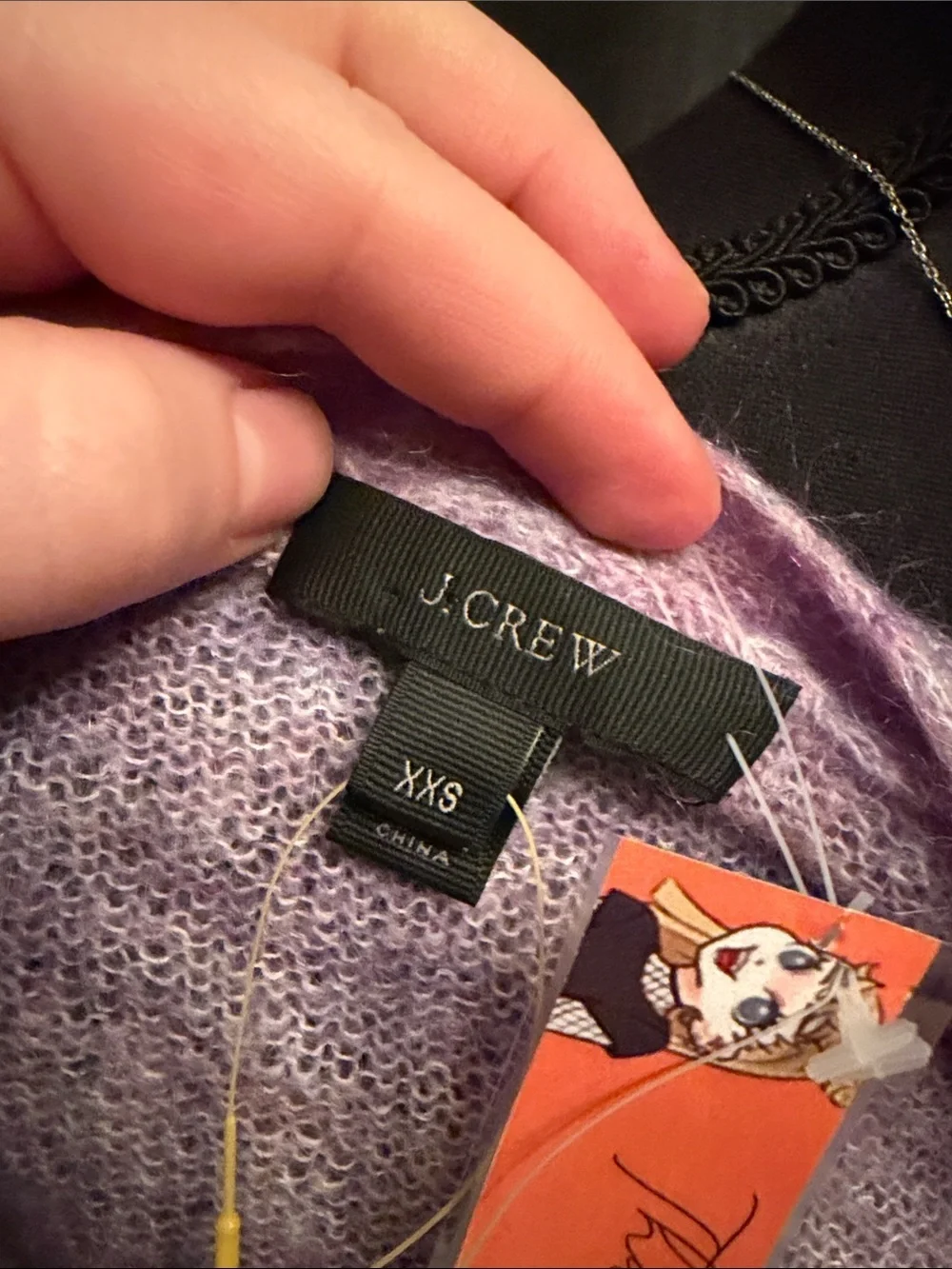 J. Crew Light Lavender Button-Front Cardigan